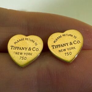 Tiffany & Co. Rose Gold Heart Earrings